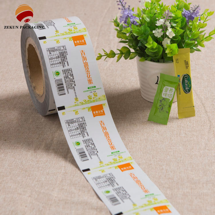 فیلم بسته بندی انعطاف پذیر CMYK / PANTON با طراحی Zip Lock برای ظرفیت 250g ارائه رطوبت