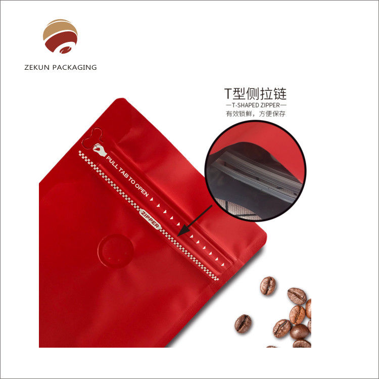 ظرفیت سفارشی 1000g کیف قهوه دوستانه محیط زیست چاپ رنگی