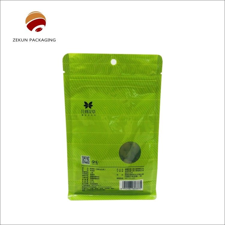 کیسه بسته بندی چای سفارشی با زیپ بالا CMYK / PANTON طراحی ضد رطوبت 30-200g-5kgs