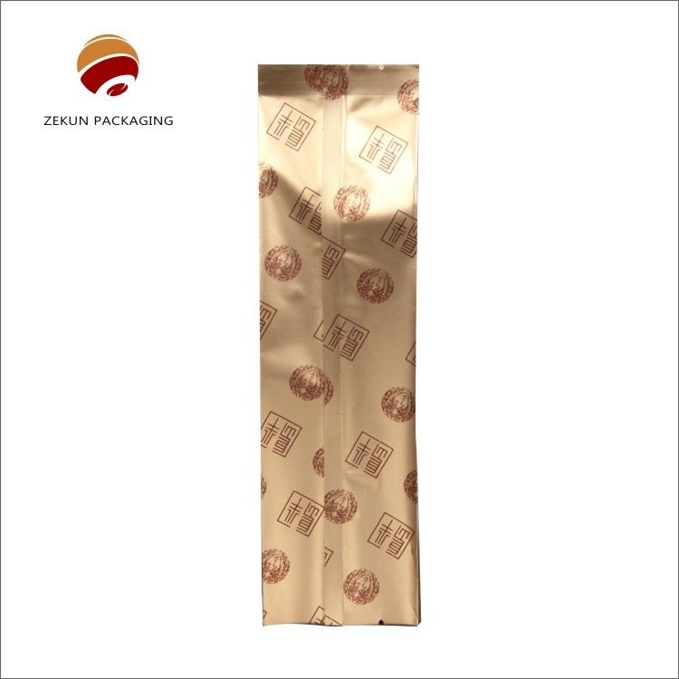 کیسه بسته بندی چای چاپی سفارشی CMYK طراحی زیپ بالا چاپی BOPP / کاغذ کرافت / PE