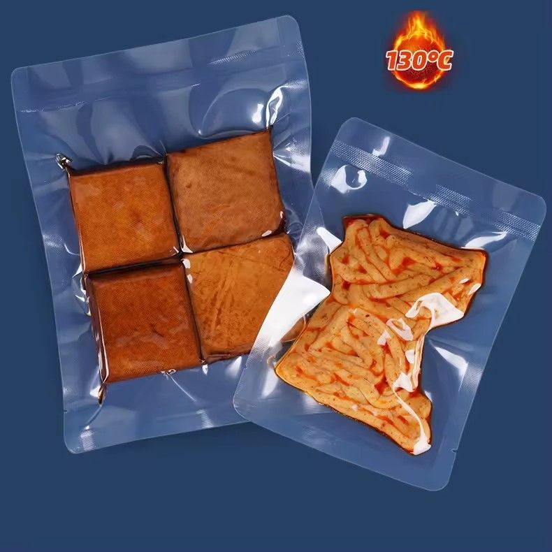 مقاومت در برابر اشک Pa/Pe 3 طرف پاکت خلاء مواد غذایی برای بسته بندی مواد غذایی