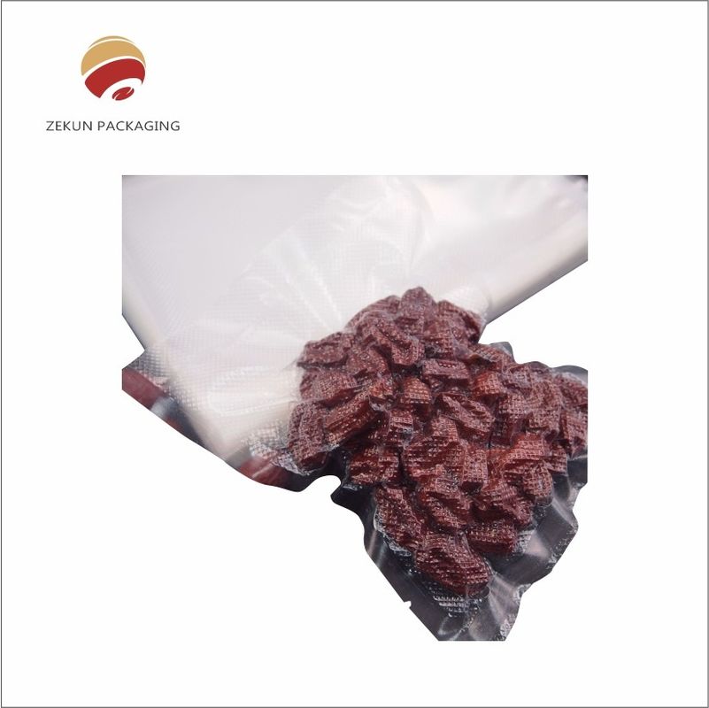 ذخیره سازی و نگهداری مواد غذایی با روش بسته بندی کیسه خلاء مواد غذایی OEM Zipper یا مهر گرما