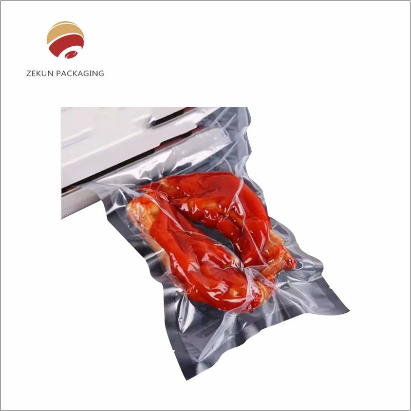 ذخیره سازی و نگهداری مواد غذایی با روش بسته بندی کیسه خلاء مواد غذایی OEM Zipper یا مهر گرما