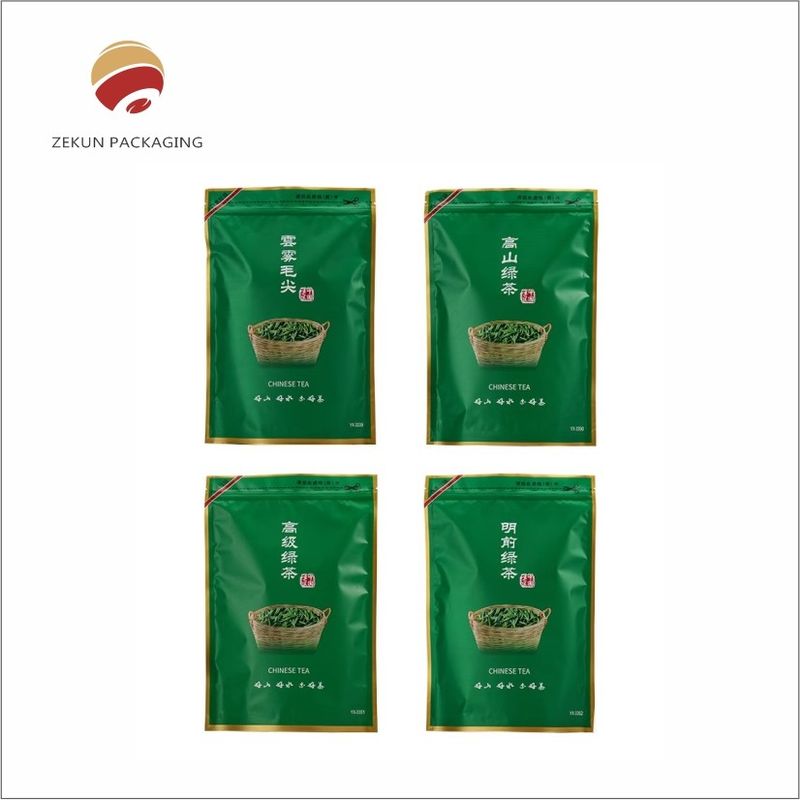 کیسه بسته بندی چای سفارشی با پایان مت یا درخشان برای 30-2000g چای