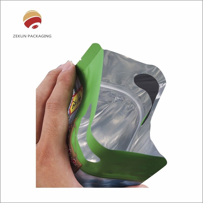 کیسه مهر گرمایی زپ قابل بسته بندی مجدد / کیسه های زپ ایستاده برای ضد رطوبت و تازه بودن طولانی مدت