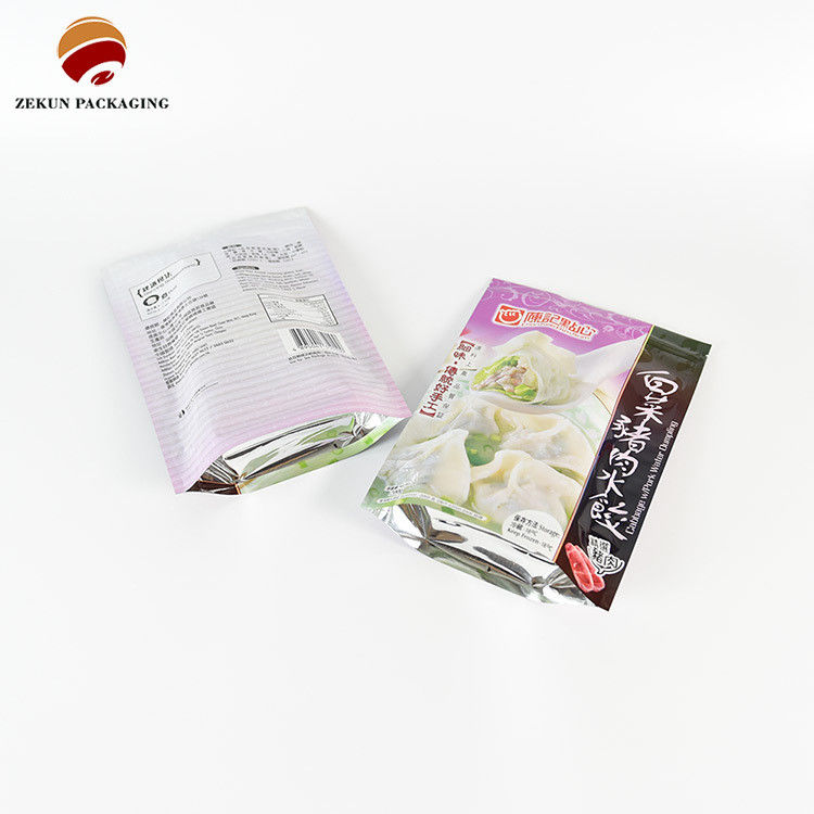 سفارشی سازی کیسه بسته بندی مواد غذایی PET/AL/PE طراحی Zip Lock رنگ های CMYK